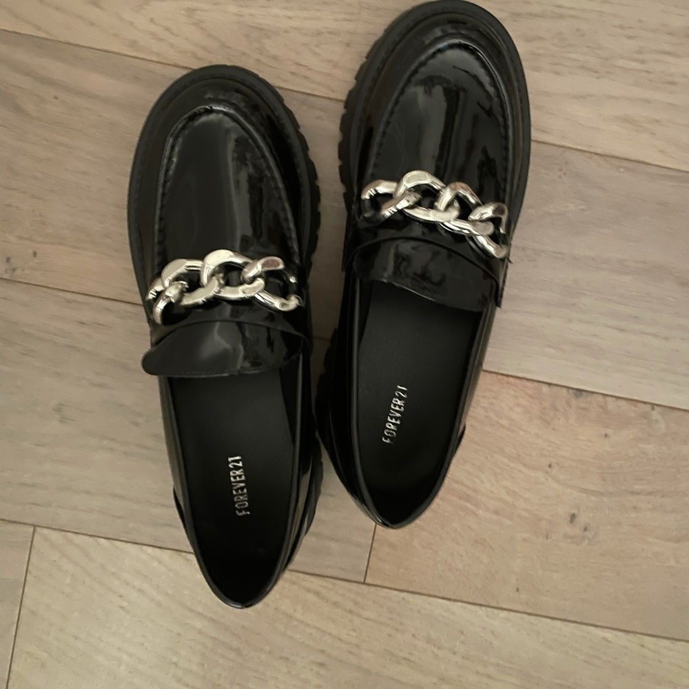 Brand new platform loafers
